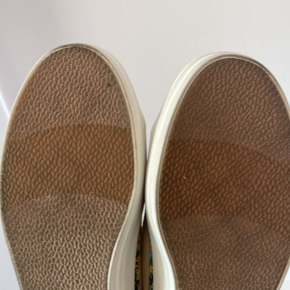 Keds X Rifle Paper Co. Triple Kick Mule in Off White Raffia Woven Floral Trim - Picture 6 of 7